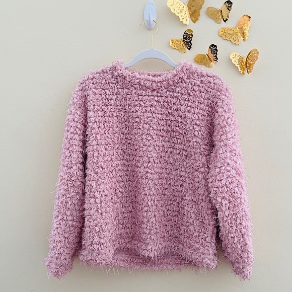 NWT: VINCE CAMUTO | Pink Teddy-Knit Mock-Neck Sweater - Picture 1 of 5